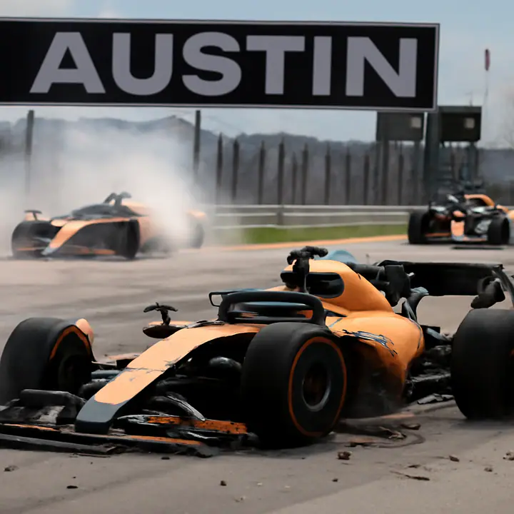 El doble choque de McLaren en Austin reconfigura la lucha por el Mundial 2025