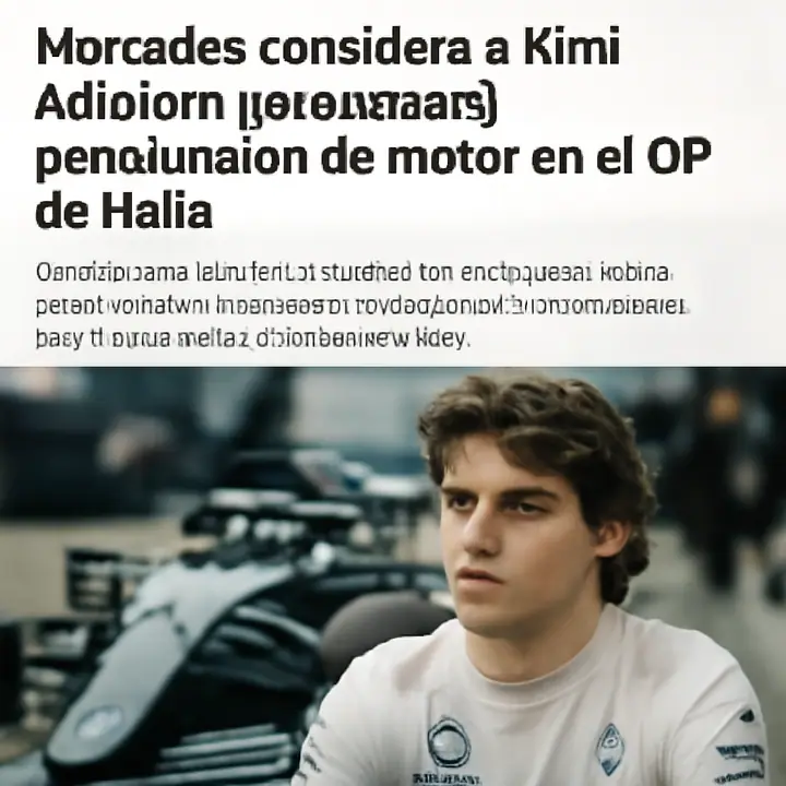 Mercedes considera a Kimi Antonelli para asumir penalización de motor en el GP de Italia