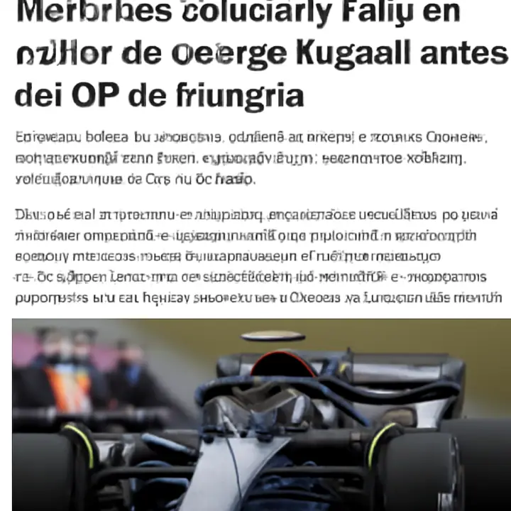 Mercedes soluciona fallo en motor de George Russell antes del GP de Hungría